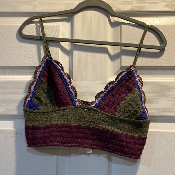 NWT! Free People Another Weekend Longline Crochet Bra Top L - Picture 2 of 7